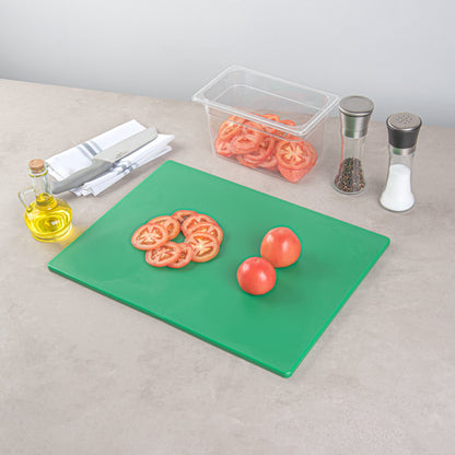 Chef 101 Green Plastic Cutting Board - 20" x 15" - 1 count box