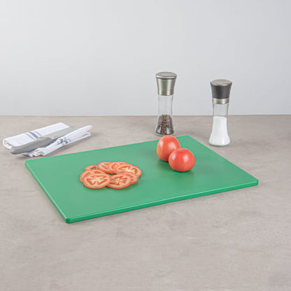 Chef 101 Green Plastic Cutting Board - 20" x 15" - 10 count box