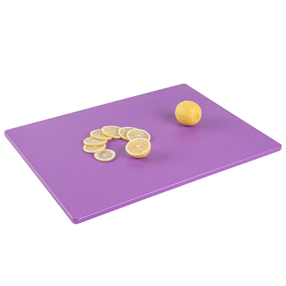 Chef 101 Purple Plastic Cutting Board - 20" x 15" - 1 count box