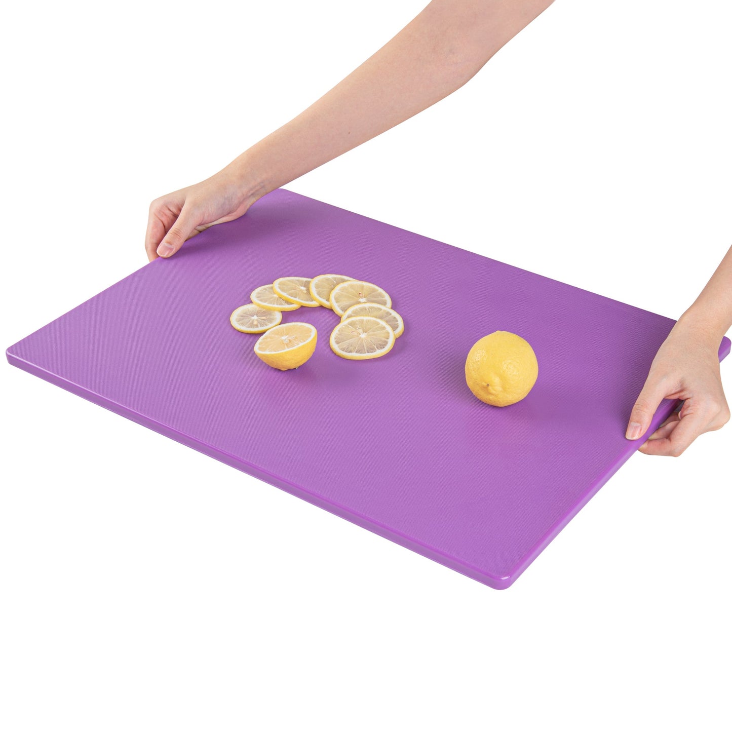 Chef 101 Purple Plastic Cutting Board - 20" x 15" - 1 count box