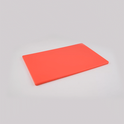 Chef 101 Red Plastic Cutting Board - 20" x 15" - 1 count box