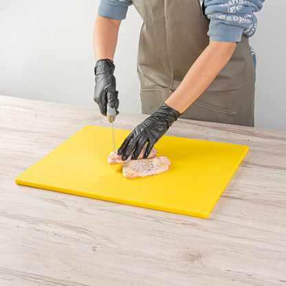Chef 101 Yellow Plastic Cutting Board - 20" x 15" - 1 count box