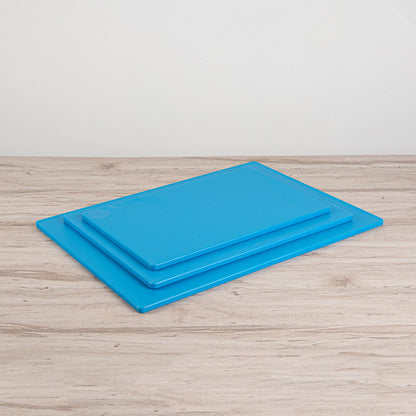 Chef 101 Blue Plastic Cutting Board - 24" x 18" - 1 count box