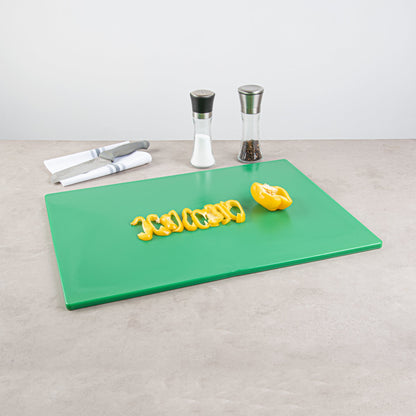 Chef 101 Green Plastic Cutting Board - 24" x 18" - 10 count box