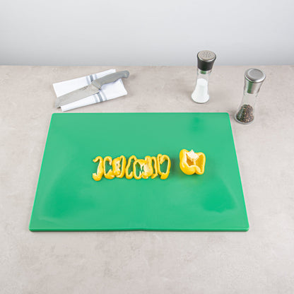 Chef 101 Green Plastic Cutting Board - 24" x 18" - 10 count box