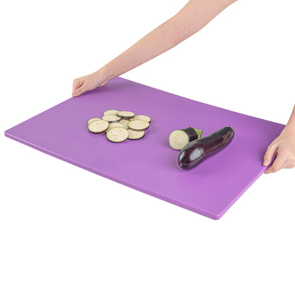 Chef 101 Purple Plastic Cutting Board - 24" x 18" - 1 count box