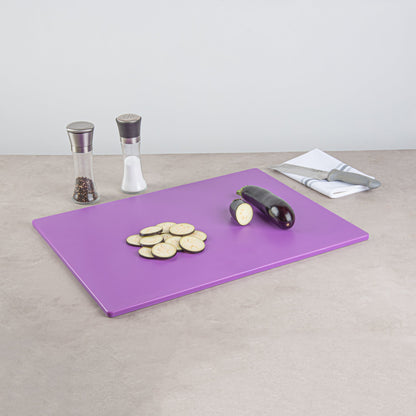 Chef 101 Purple Plastic Cutting Board - 24" x 18" - 10 count box