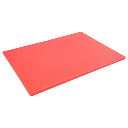 Chef 101 Red Plastic Cutting Board - 24" x 18" - 1 count box