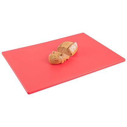 Chef 101 Red Plastic Cutting Board - 24" x 18" - 1 count box