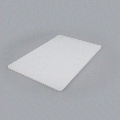 Chef 101 White Plastic Cutting Board - 24" x 18" x 1/2" - 10 count box