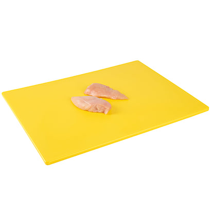Chef 101 Yellow Plastic Cutting Board - 24" x 18" - 10 count box