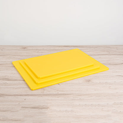 Chef 101 Yellow Plastic Cutting Board - 24" x 18" - 10 count box
