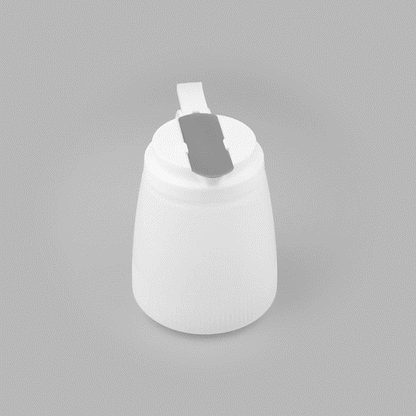 Chef 101 32 oz White Plastic All Purpose / Syrup Dispenser - 5 1/2" x 4 1/2" x 5 3/4" - 1 count box