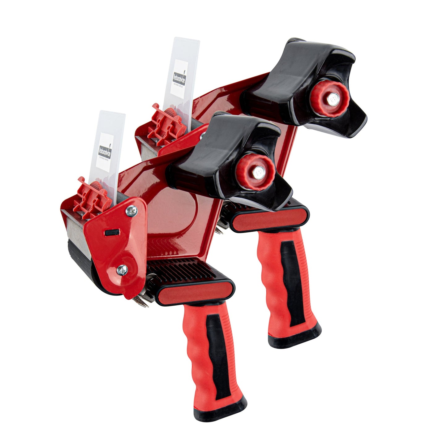Handy Tek Red Tape Dispenser Gun - Rubber Handle - 3" - 1 count box