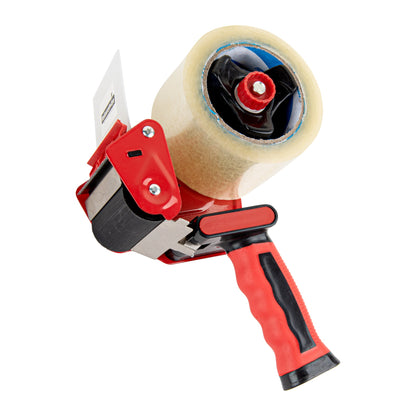 Handy Tek Red Tape Dispenser Gun - Rubber Handle - 3" - 1 count box