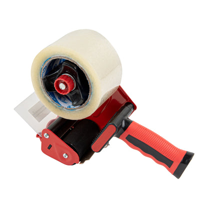 Handy Tek Red Tape Dispenser Gun - Rubber Handle - 3" - 1 count box