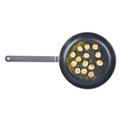 Met Lux Aluminum 12" Fry Pan - Non-Stick, Induction Ready, Heavy Duty - 6 count box