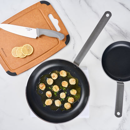 Met Lux Aluminum 12" Fry Pan - Non-Stick, Induction Ready, Heavy Duty - 6 count box