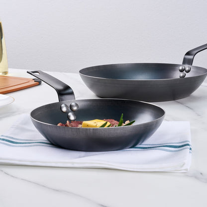 Met Lux Black Carbon Steel 8" Fry Pan - 1 count box