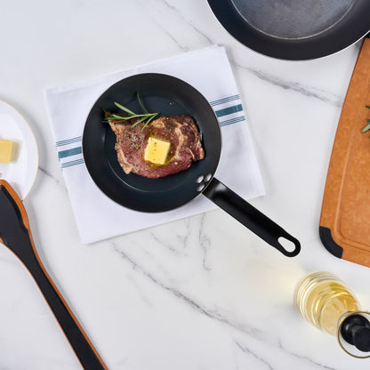 Met Lux Black Carbon Steel 8" Fry Pan - 1 count box