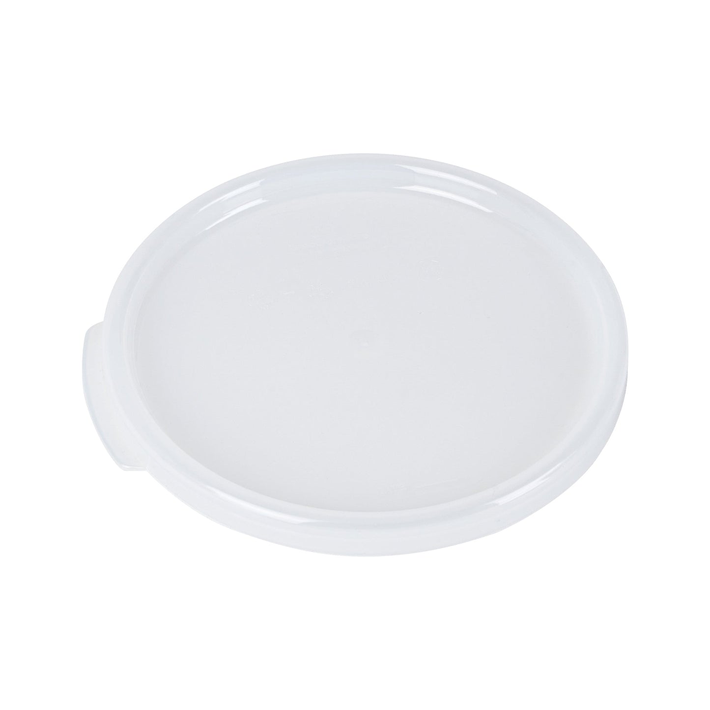 Met Lux Round Translucent Plastic Food Storage Container Lid - Fits 2 and 4 qt - 10 count box