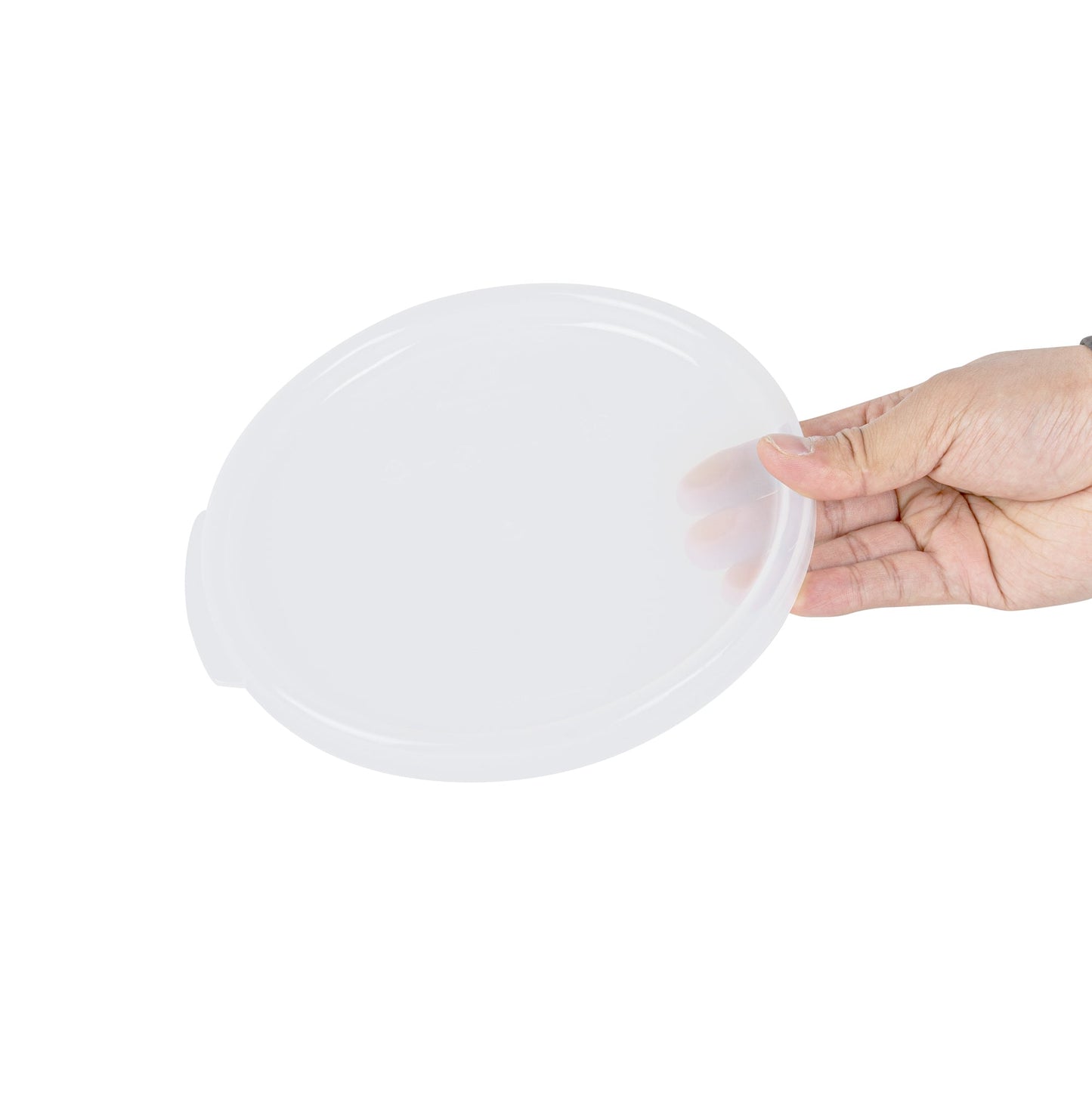 Met Lux Round Translucent Plastic Food Storage Container Lid - Fits 2 and 4 qt - 10 count box