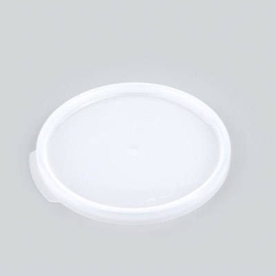 Met Lux Round Translucent Plastic Food Storage Container Lid - Fits 2 and 4 qt - 10 count box
