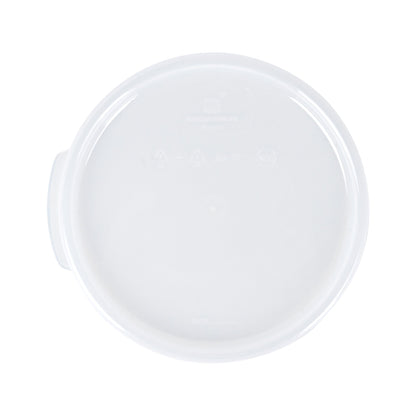 Met Lux Round Translucent Plastic Food Storage Container Lid - Fits 2 and 4 qt - 10 count box