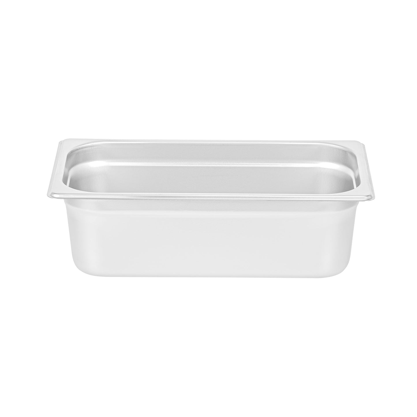 Kitchen Tek Stainless Steel 1/3 Size Steam Table Pan - 4 Inch Deep, Anti Jam, 24 Gauge - 12 count box