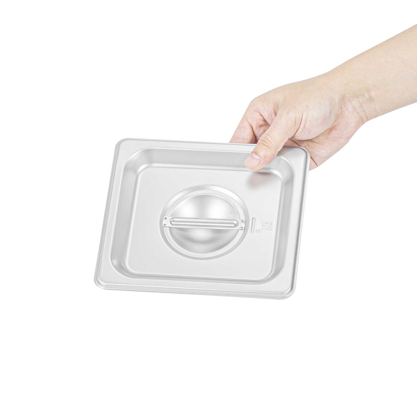 Kitchen Tek Stainless Steel Lid - Fits 1/6 Size Steam Table Pan - 1 count box