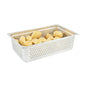 Kitchen Tek Stainless Steel Full Size Steam Table Pan - 6 Inch Deep, Perforated, Anti Jam, 24 Gauge - 1 count box