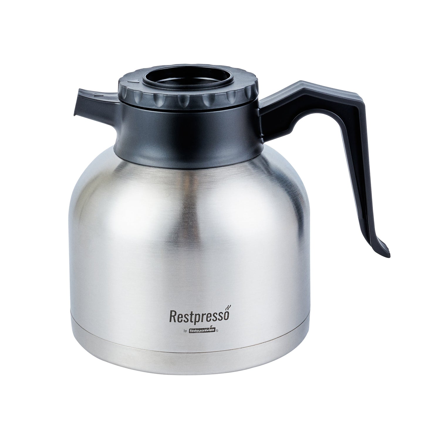 Restpresso 68 oz Insulated Coffee Carafe / Server - with Regular and Decaf Brew Thru Lids - 8 3/4" x 6 1/4" x 7" - 1 count box