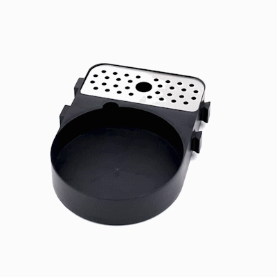 Restpresso Black Modular Airpot Rack - with Drip Tray - 1 count box