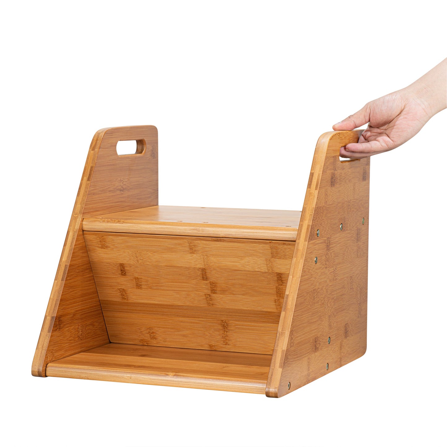 Met Lux Bamboo Cereal Dispenser Stand - Holds 2 Dispensers - 13 3/4" x 15 1/2" x 13" - 1 count box