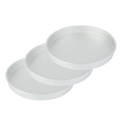 Met Lux Round Aluminum Straight-Sided Cake Pan - 16" x 16" x 2" - 1 count box