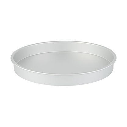 Met Lux Round Aluminum Straight-Sided Cake Pan - 16" x 16" x 2" - 1 count box