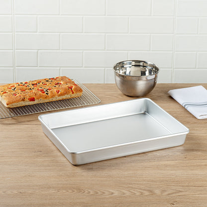 Met Lux Rectangle Aluminum Cake Pan - 15" x 12" x 2" - 12 count box
