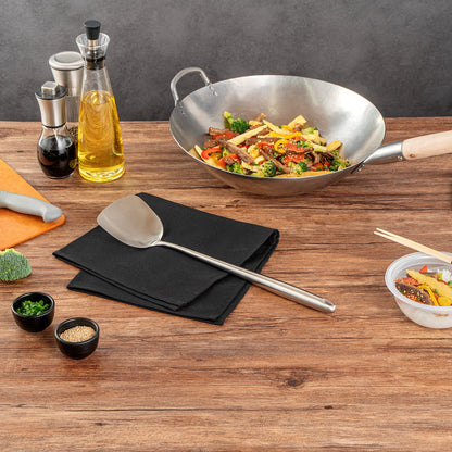 Motomori Stainless Steel Wok Spatula - 17'' - 1 count box