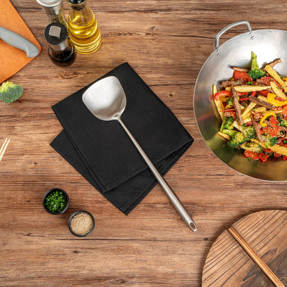 Motomori Stainless Steel Wok Spatula - 17'' - 1 count box