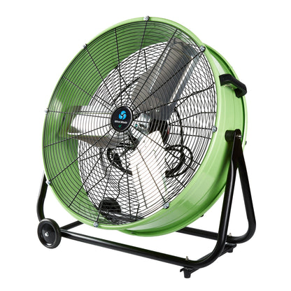 Wind Blade 2-Speed Portable Direct Drive Industrial Drum Fan - Tilt Head, 1/3 HP, 7,700 CFM - 24" - 1 count box
