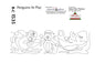 1535 Penguins At Play Pantograph by Rose-Clair Fletcher