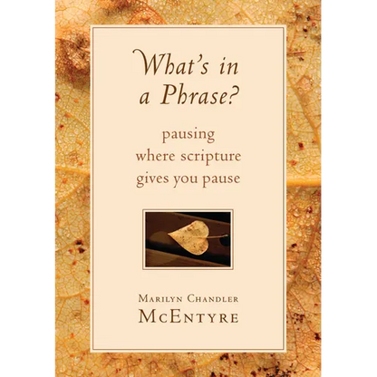 What's in a Phrase?: Pausing Where Scripture Gives You Pause - Paperback