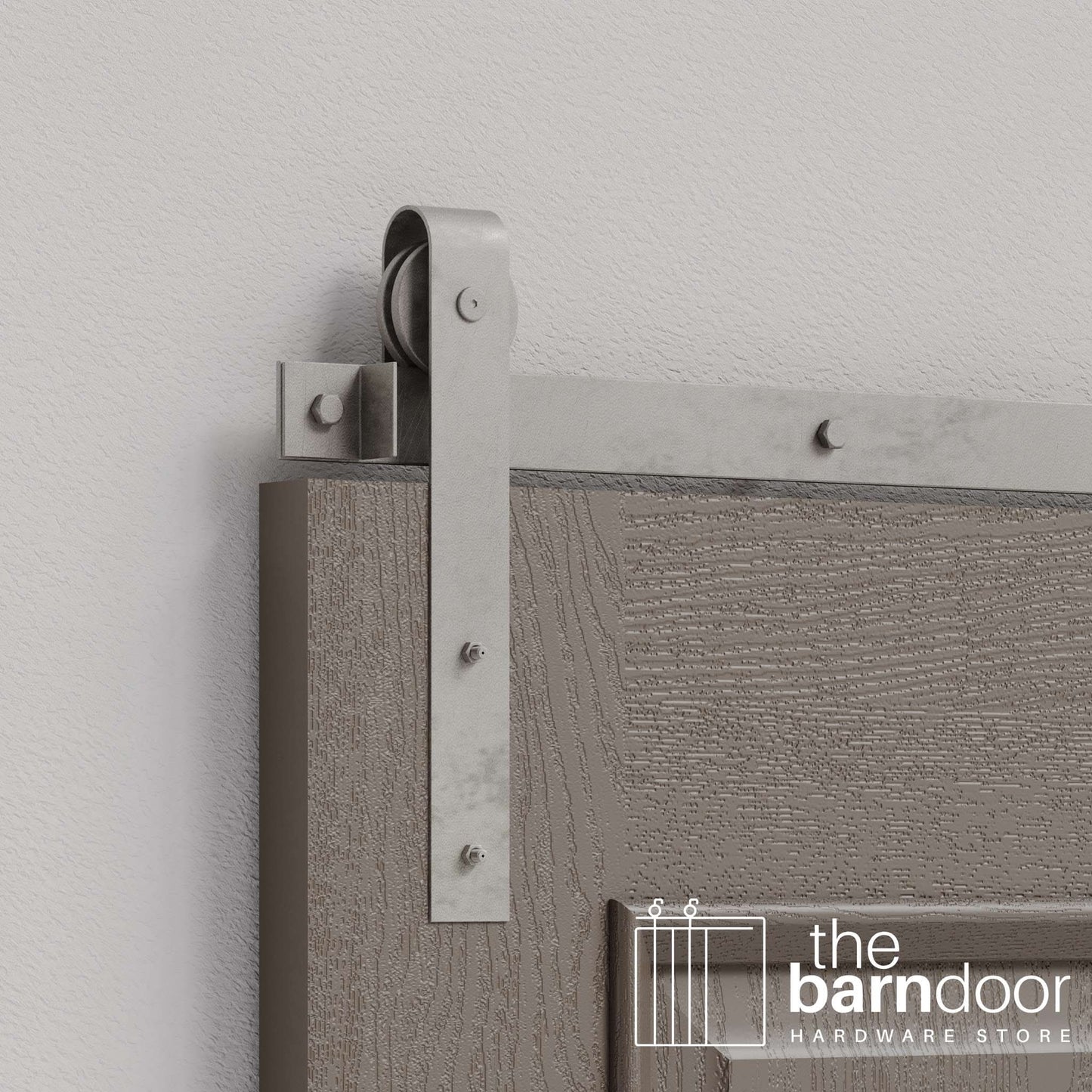 J Strap Heavy Duty Sliding Barn Door Hardware Kit