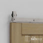 Modern J Top Mount Bifold Barn Door Hardware Kit | 12 Door Biparting
