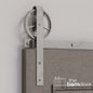 Wagon Wheel Heavy Duty Sliding Barn Door Hardware Kit