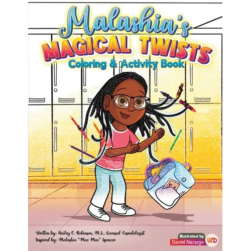 Malashia's Magical Twists: Coloring & Activity Book - Paperback