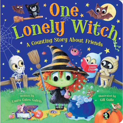 One Lonely Witch: A Halloween Counting Story - Board Book