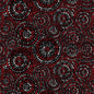 Red And Black Hexi Dots Cotton Wideback Fabric per yard