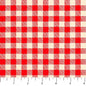 Red And Ivory Gingham Camping Therapy Cotton 44"/45" Fabric Per Yard