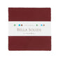 Red Burgundy Bella Solids Charm Pack Precuts